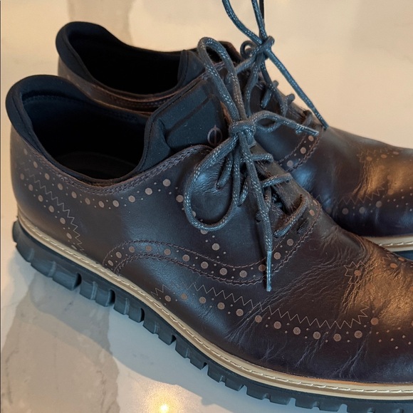 Cole Haan Rich Brown Brogue Oxfords - Picture 4 of 4